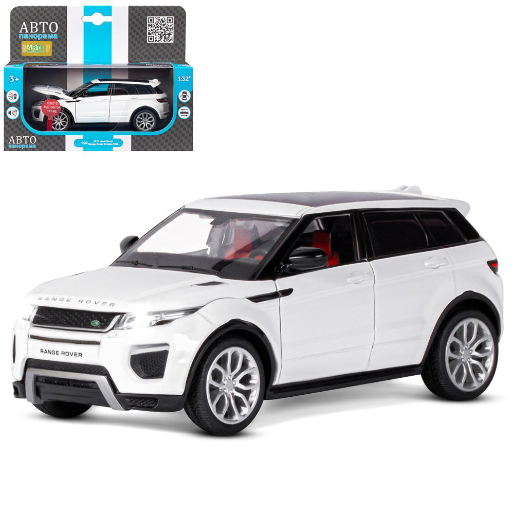 Машина Автопанорама 1:32 Range Rover Evoque белый JB1251329 АВТОПАНАРАМА