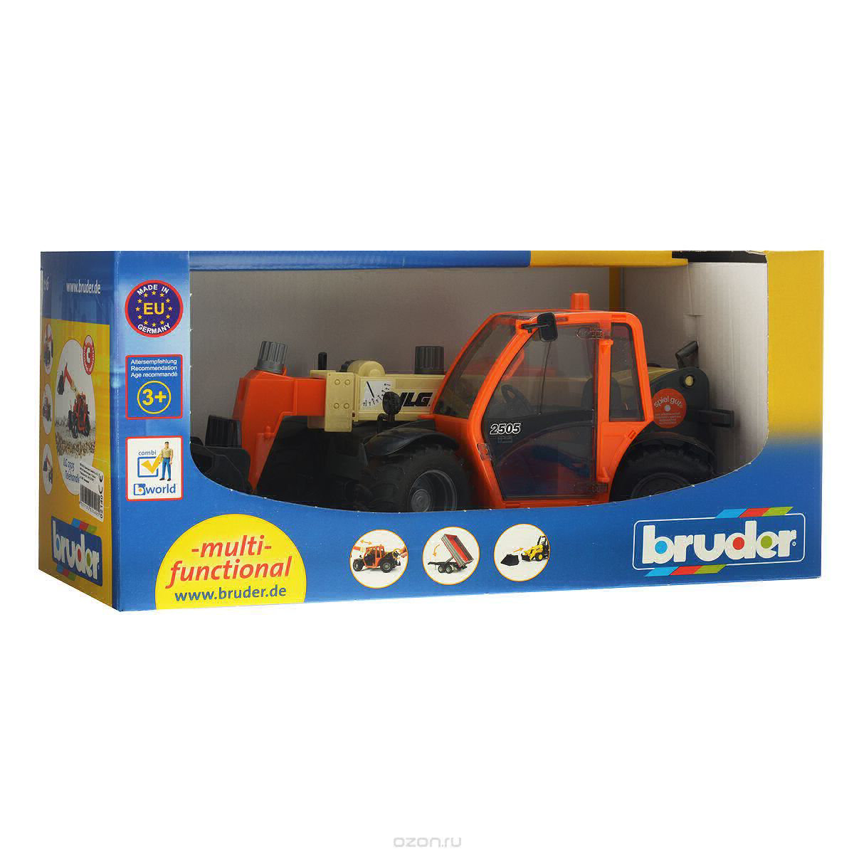 Погрузчик BRUDER колёсный JLG 2505 Tele 02-140