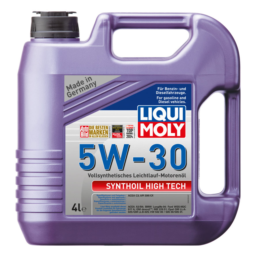 Масло моторное Liqui Moly SYNTOIL HIGH TECH SM/CF 100% ПАО 5W30, 4литра  20958/9076