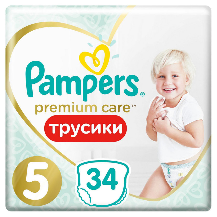 Трусики Pampers 5 Premium юниор 12-17 кг 34шт 8001090759870