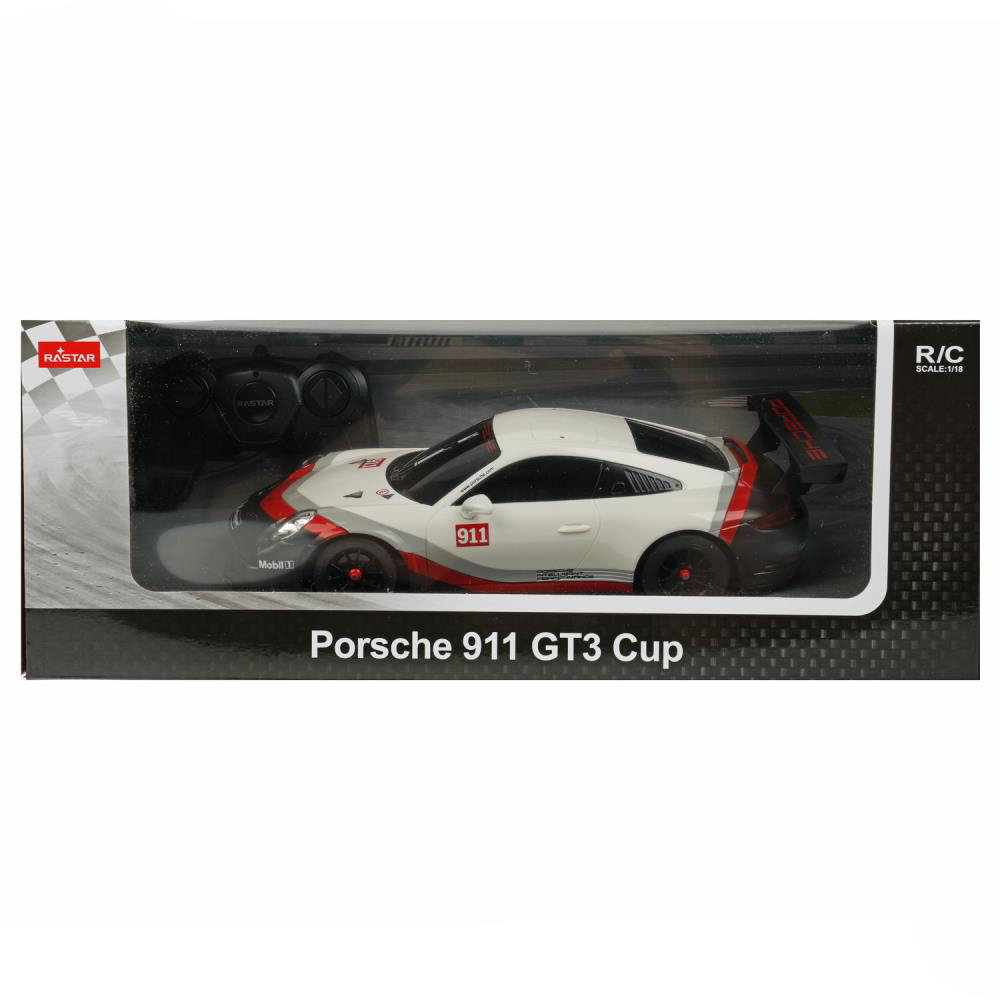 Машина р/у RASTAR 1:18 porsche 911 gt3 cup 59400