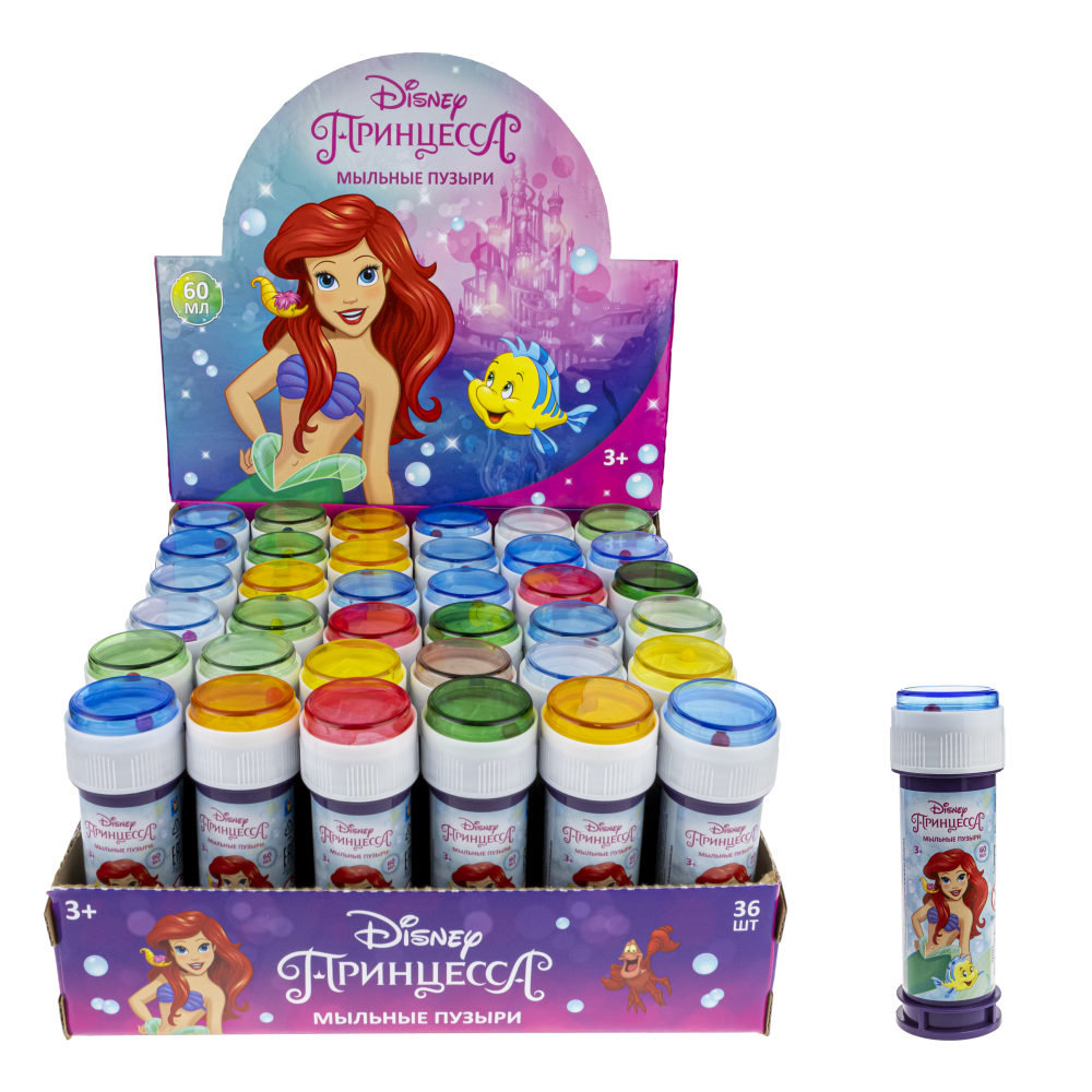 Пузыри Мыльные 1toy Disney Русалочка 60мл Т22263