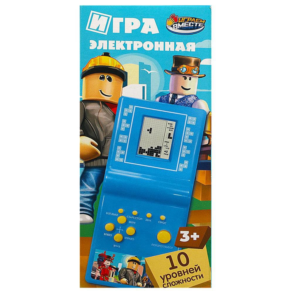 Игра электронная ИГРАЕМ ВМЕСТЕ логическая 7*14,5*2см D22605-R16