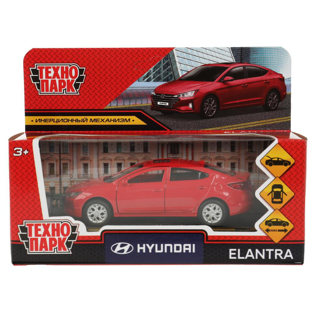 Машина Технопарк HYUNDAI ELANTRA 12см красный ELANTRA-12-RD