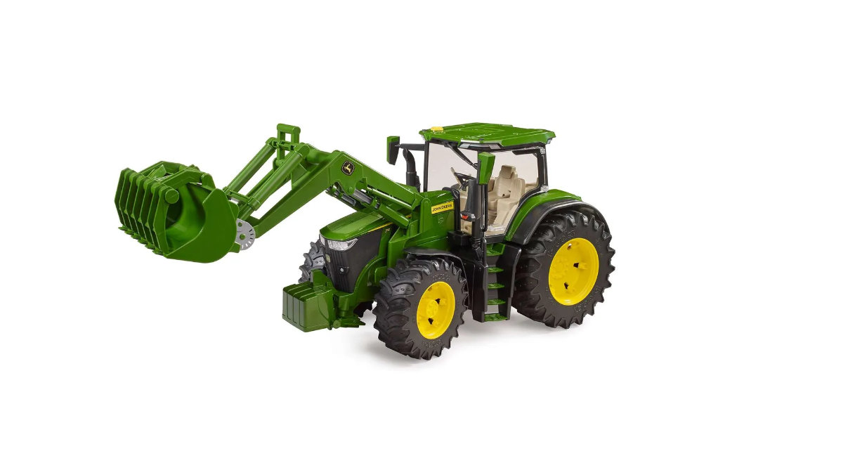 Трактор BRUDER John Deere 7R 350 с фронтальным погрузчиком 03-151