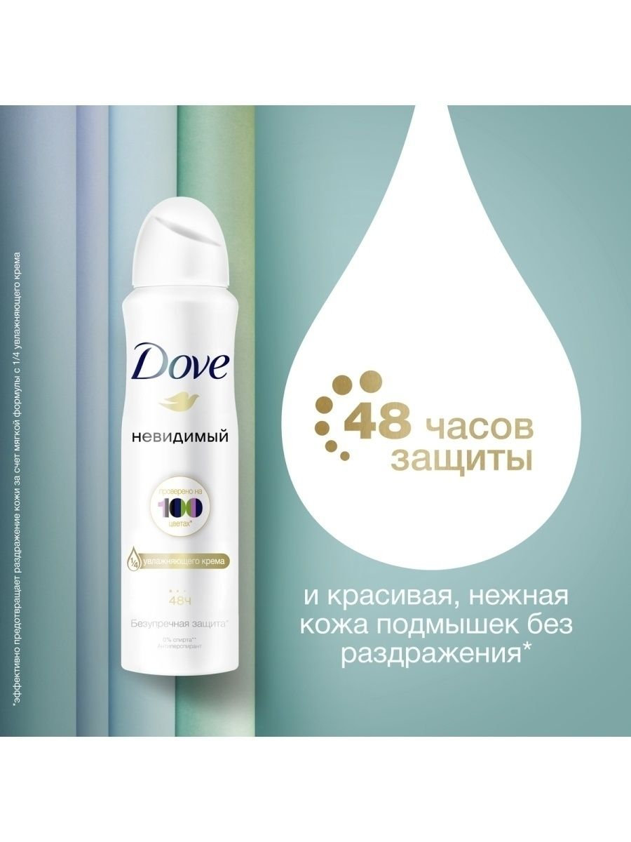 Дезодорант Dove 150мл невидимый сиреневый 8717163994252