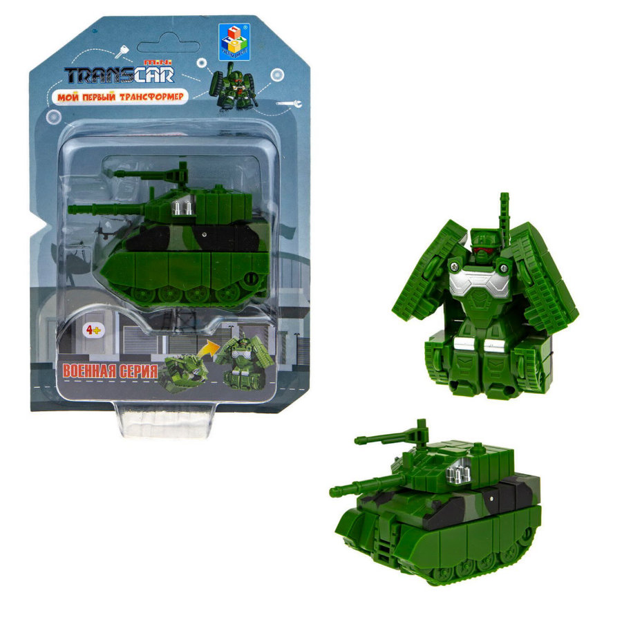 Машина 1toy Transcar Double танк, 6 см Т22514