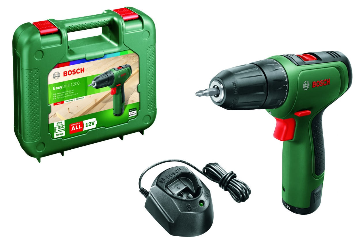 Дрель-шуруповерт АКБ EasyDrill 1200, 12,0 В, 1,5 А•ч BOSCH 06039D3006