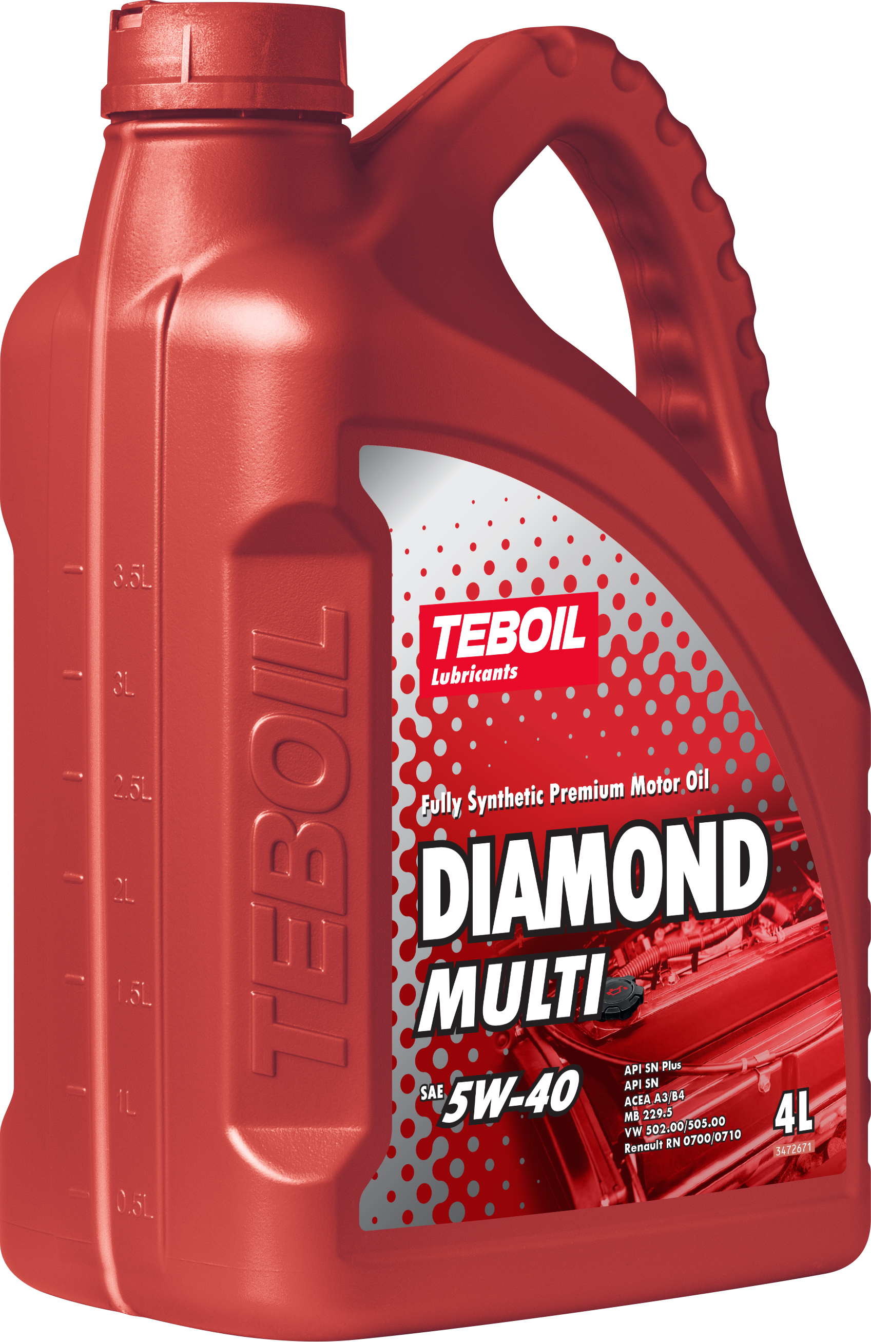 Масло моторное TEBOIL DIAMOND MULTI 5W40 4л 3455081