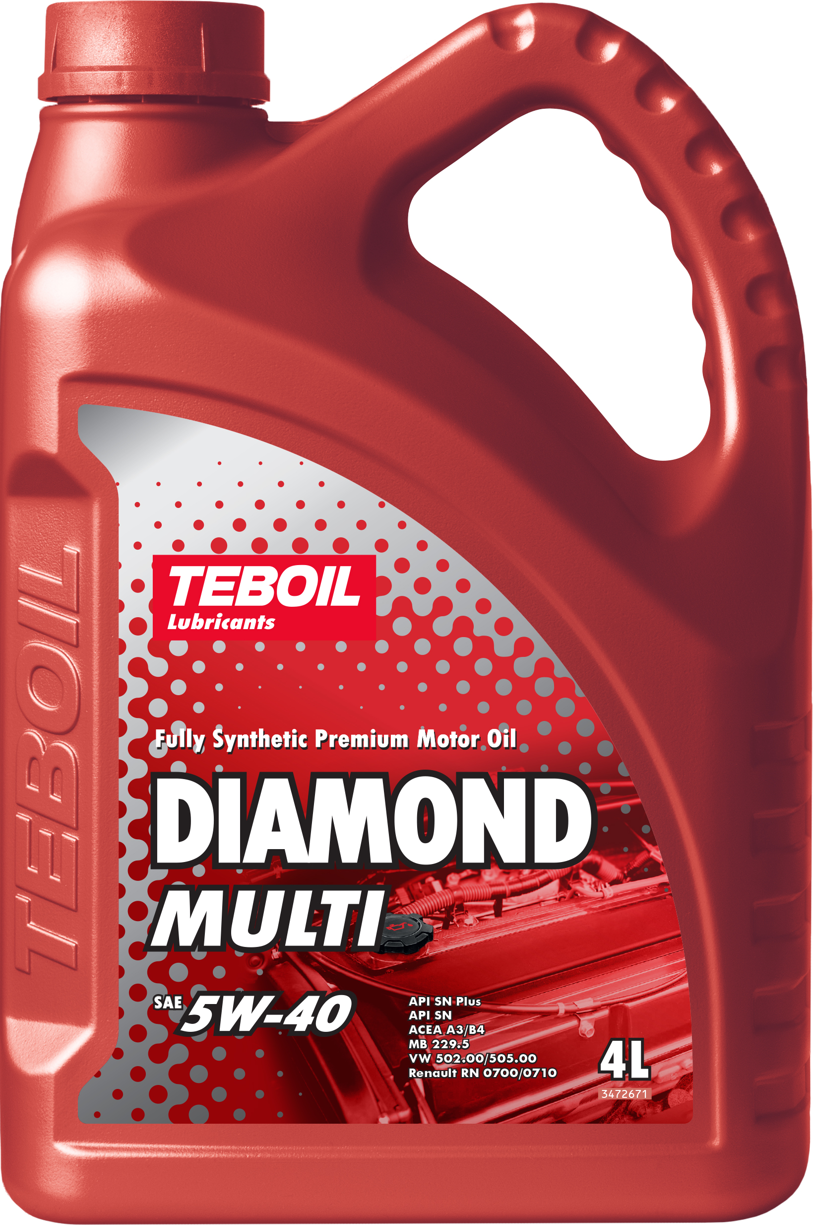 Масло моторное TEBOIL DIAMOND MULTI 5W40 4л 3455081